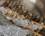 コツ：フライパン、アルミホイルでししゃも焼き作り方4写真