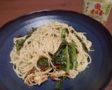 ハマダイコン菜のふにゅう❤️パスタ作り方5写真