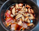 簡単!豚ばら肉ときのこのつけ蕎麦作り方7写真