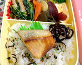 かぶの葉とちくわのごま炒め♪作り方3写真