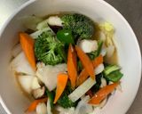 お一人様クリーミー梅炒飯味豆腐野菜炒め作り方14写真