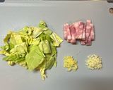 今が旬！春キャベツのペペロンチーノ作り方1写真