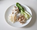 きのこと黒ごまの豆乳うどん作り方1写真