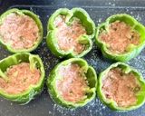 オーロラソースで♪丸ごとパプリカの肉詰め作り方7写真