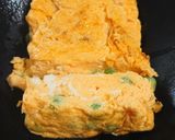 エンドウ豆入りだし巻き卵作り方4写真
