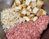 豚ミンチと厚揚げの和風バーグ♪作り方1写真