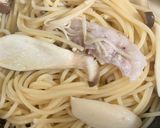 簡単　えのき豚肉の和風パスタ作り方12写真