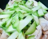 鶏肉のトマト缶炒め●ブロッコリー茎も活用作り方2写真
