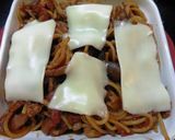 なすと舞茸のトマト味噌スパグラタン作り方6写真