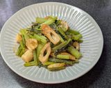 満足感◎ちくわと小松菜のマヨ胡麻炒め作り方5写真