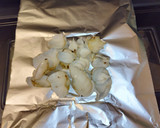 牡蠣と百合根と春菊等のホイル焼き作り方3写真