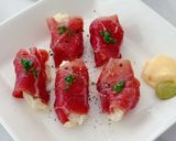 和牛生ハムといぶりがっこのポテサラロール作り方4写真