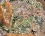 水菜と豚肉の豆漿鍋（トウジャンナベ）作り方4写真