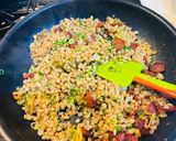 1食約100円もち麦のガーリックライス作り方4写真