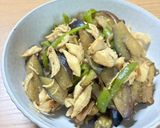 茄子ピーマンのささみ味噌炒め作り方5写真
