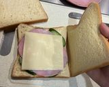 ホットサンドハムチーズきゅうり作り方4写真