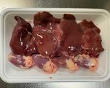 鶏レバーの生姜煮作り方1写真