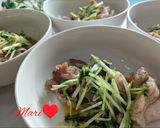 水菜と豚こま肉の炒め物作り方3写真