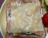 チーズ2種類⭐︎納豆トースト作り方5写真