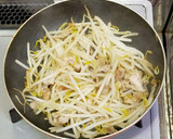 お好み焼きみたいなもやしのとんぺい焼き作り方3写真