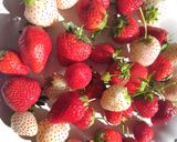 Belle mousse aux fraises et aux fleurs作り方1写真