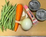 美活⭐︎ヘルシー⭐︎ごま油香るインゲンパスタ作り方1写真