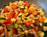 夏野菜の簡単トマトパスタ作り方3写真