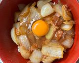 ★簡単★たまねぎベーコン丼作り方7写真