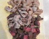 野菜たっぷり新鮮モツ煮込み作り方1写真