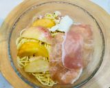 🍑桃と生ハムとリコッタチーズの冷製パスタ作り方13写真