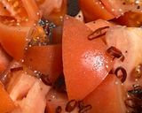 サラダチキンでトマトペペロンチーノ焼そば作り方1写真
