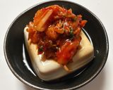 包丁を使わない!キムチしらすのせ豆腐作り方2写真