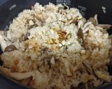 🍄‍🟫きのこと油揚げの塩昆布炊き込みご飯作り方5写真