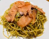 スモークサーモン&オイスターのパスタ作り方7写真