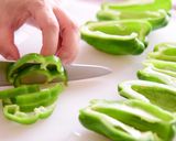 レンジで副菜ピーマンのさっぱりポン酢和え作り方1写真