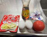 簡単！トマ🍅タマ🥚中華炒め😃作り方1写真