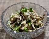 キノコと鶏肉の温サラダ作り方6写真
