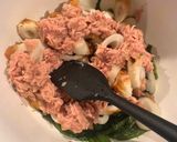 ほうれん草とちくわとツナの胡麻和え🥬作り方3写真