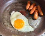 焼きチーズ目玉焼きウインナーのせご飯作り方9写真