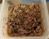 牛肉のレンジ甘煮🐮作り方1写真