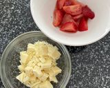 いちごとホワイトチョコマフィン♡作り方1写真