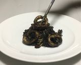 レモン香る旬のイカとセロリのイカ墨パスタ作り方18写真