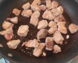 さつまいもと豚肉の甘辛炒め作り方5写真