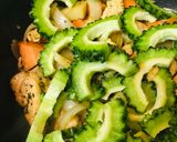 バーモントカレー●ゴーヤーチーズカレー作り方1写真