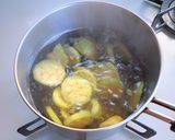 茄子とじゃがいもの味噌汁作り方3写真