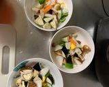 茄子椎茸キムチオムライス味豆腐八宝菜風作り方9写真