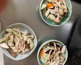 簡単中華風梅味噌クリーム味青椒肉絲風作り方11写真