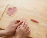 スライスチーズの生ハムロール作り方1写真