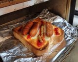 ホットドッグ風ソーセージトースト作り方3写真