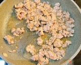 粗挽き豚ひき肉で作るそぼろ煮作り方2写真